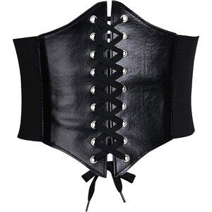 Women’s Wide Elastic Corset Belt Leather Waist Waist Training Dress Accessory